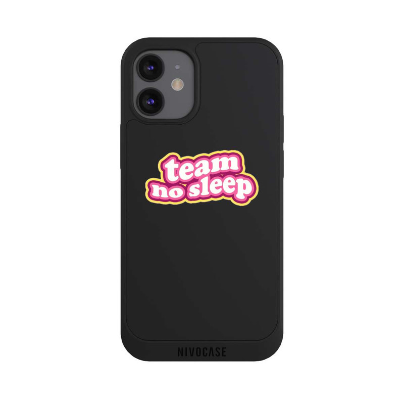 iPhone 12 mini NIVOpure Team No Sleep 70s Transparent