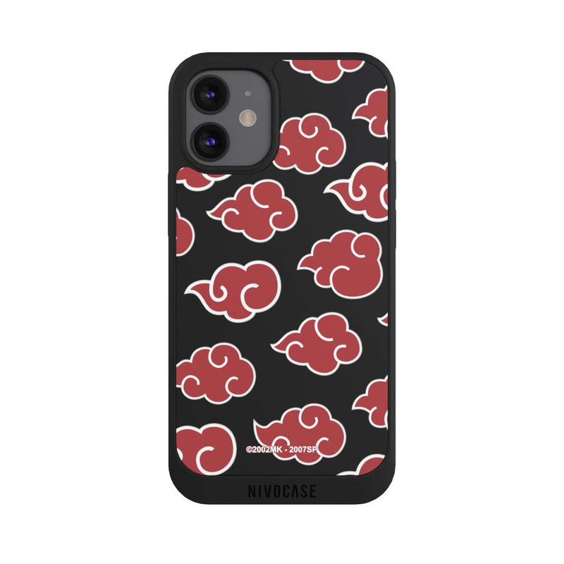 iPhone 12 mini NIVOpure Akatsuki Pattern Transparent
