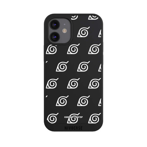 Apple iPhone 12 mini NIVOpure white Konoha-Pattern Transparent