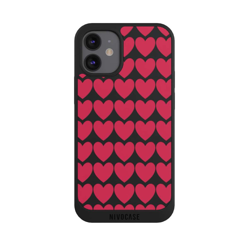 iPhone 12 mini NIVOpure Viva Magenta Hearts