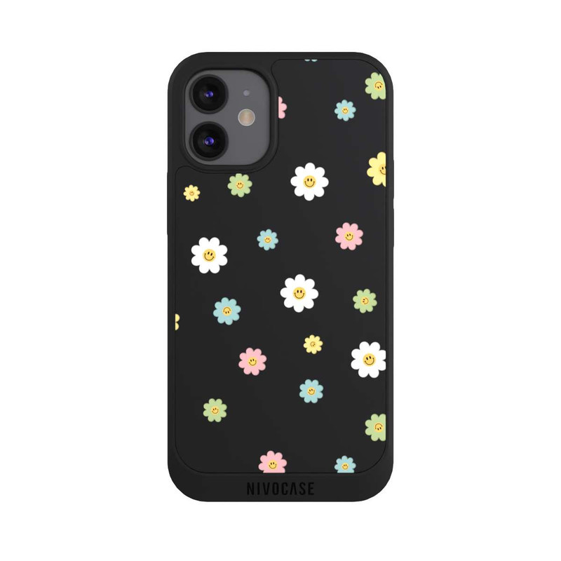iPhone 12 mini NIVOpure Flower Power klein transparent