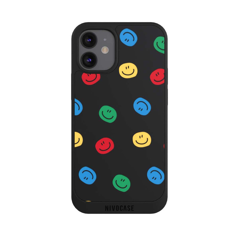 iPhone 12 mini NIVOpure Smile Motif coloré