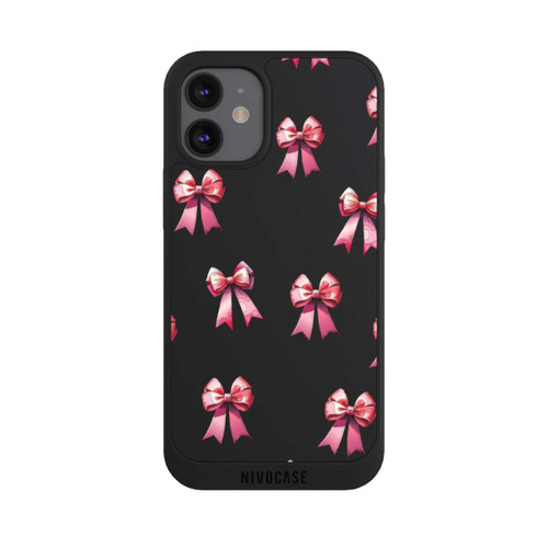 Apple iPhone 12 mini NIVOpure Schleifen Muster Aquarell Pink