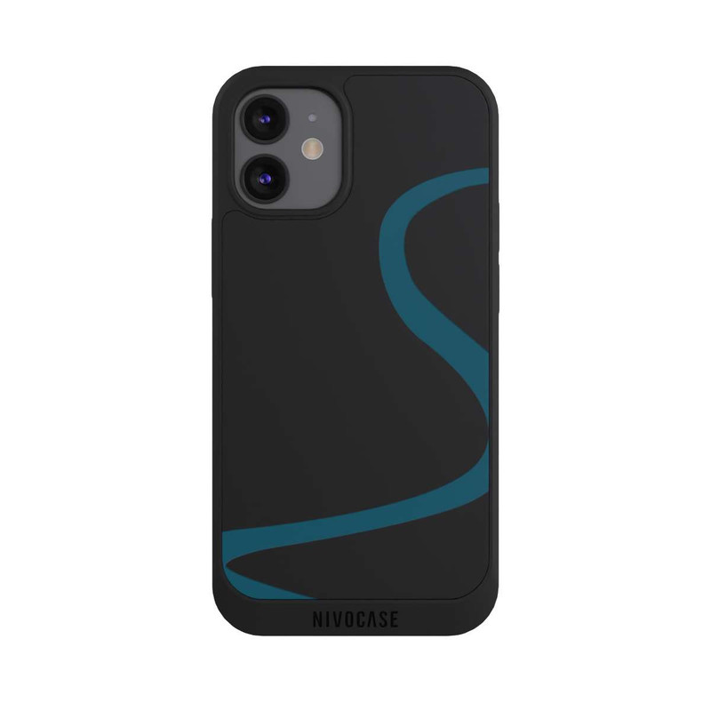 iPhone 12 mini NIVOpure Blue Line Transparent