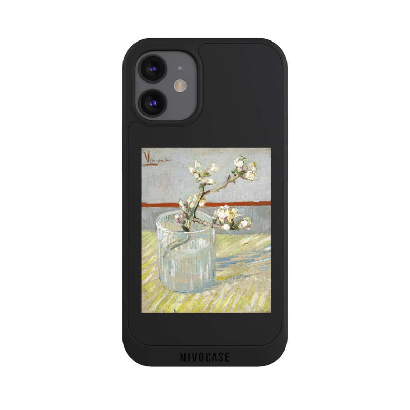 iPhone 12 mini NIVOpure Branche d'amandier en fleurs dans un verre de Vincent van Gogh