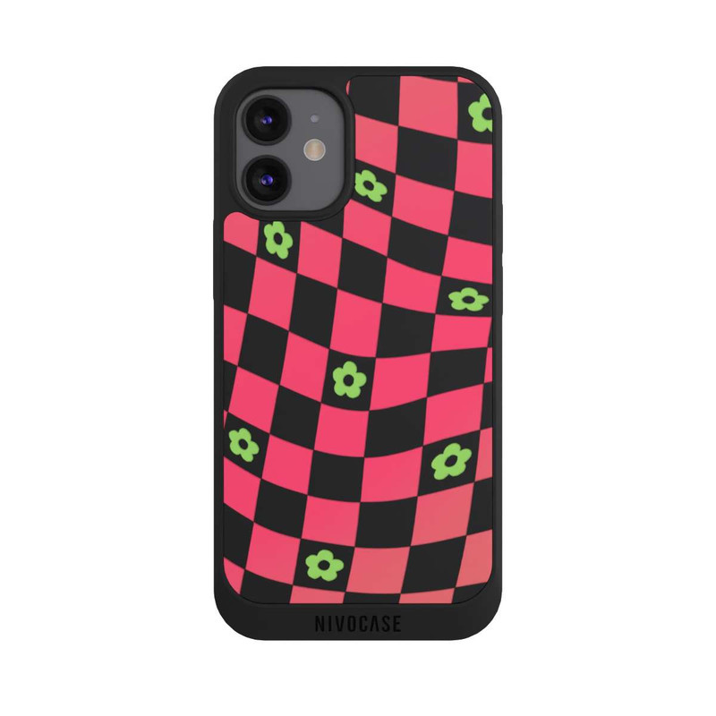 iPhone 12 mini NIVOpure Gänseblümchen Kariert