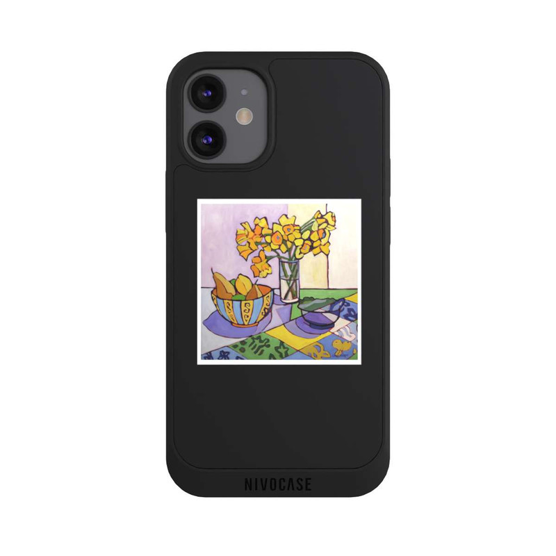 iPhone 12 mini NIVOpure Daffodil Patchwork, 2023, by Catherine J Martzloff
