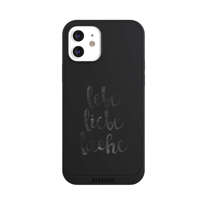 iPhone 12 NIVOpure Lebe Liebe Lache ohne Hintergrund