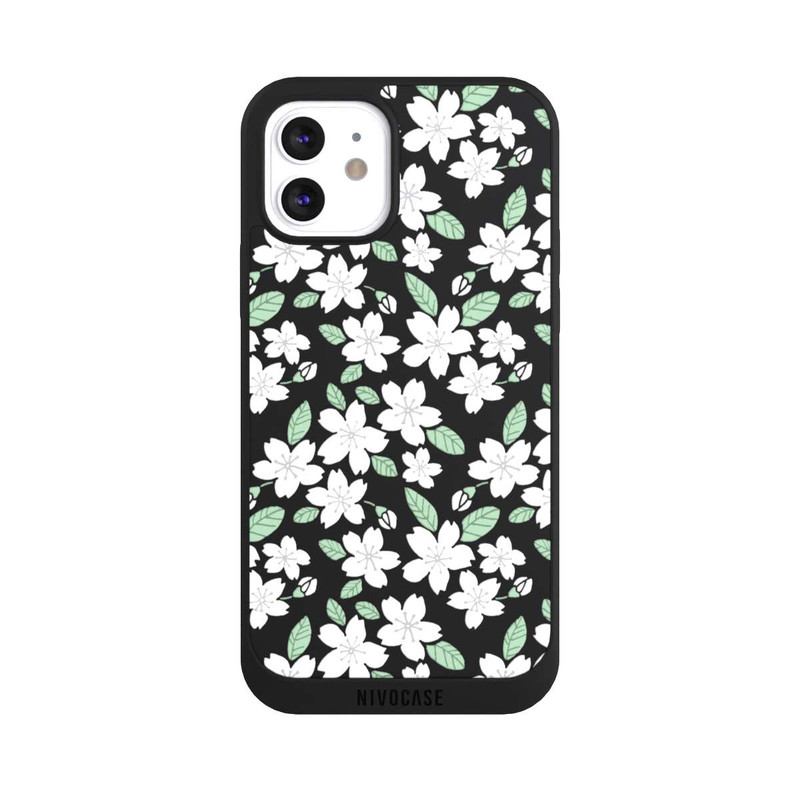 iPhone 12 NIVOpure White Flowers transparent