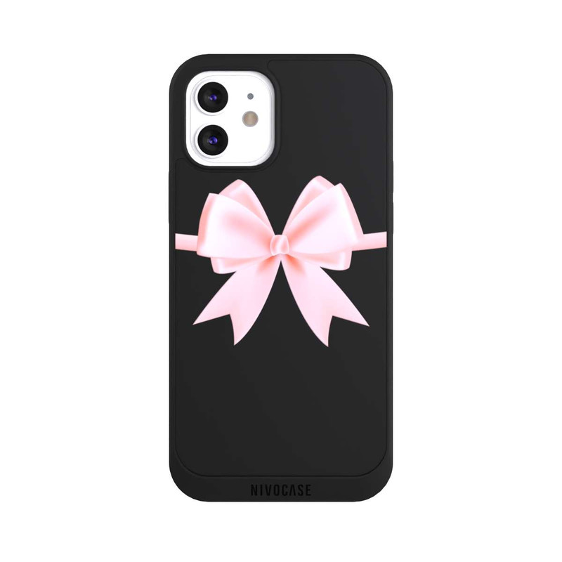 iPhone 12 NIVOpure Ruban Rose sans Fond