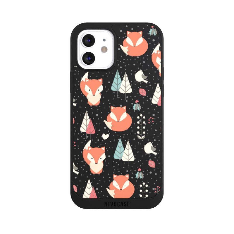iPhone 12 NIVOpure Fox Pattern transparent