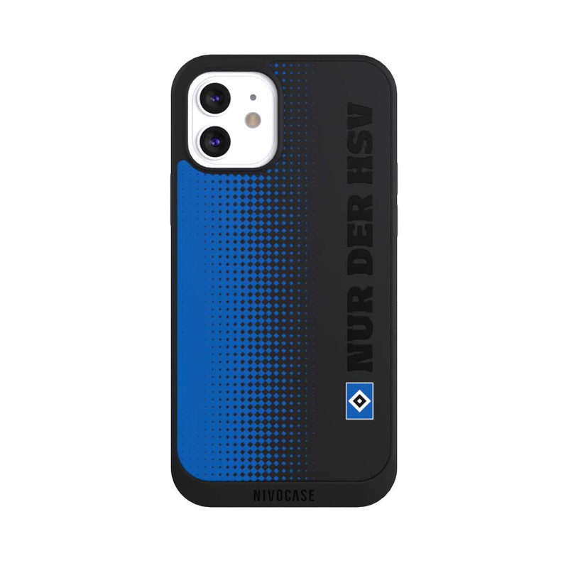 iPhone 12 NIVOpure Nur der HSV - Trame losange bleue - sans fond