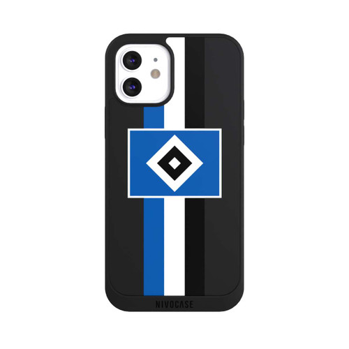 Apple iPhone 12 NIVOpure HSV Streifen - Blau-Weiß-Schwarz - ohne Hintergrund