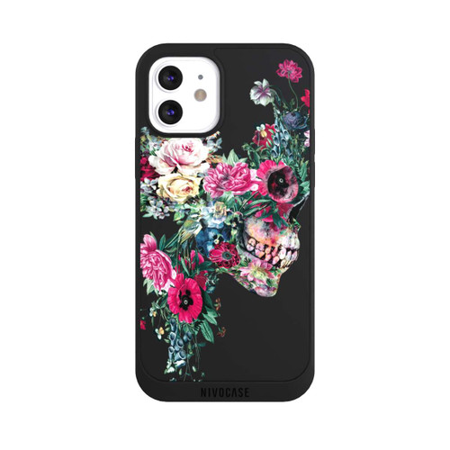 Apple iPhone 12 NIVOpure Flower Skull transparent
