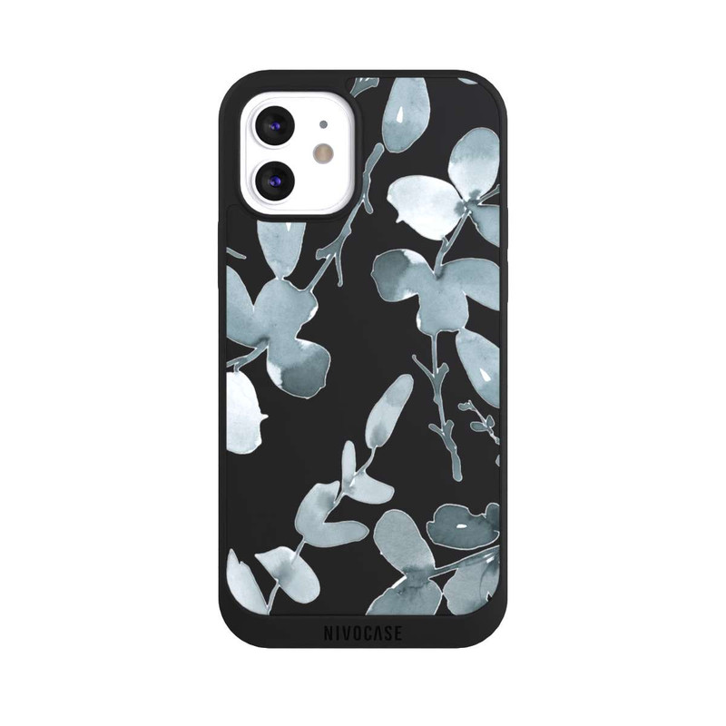 iPhone 12 NIVOpure Eucalyptus pattern transparent
