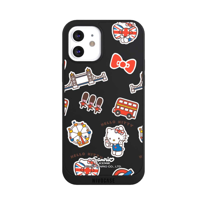 iPhone 12 NIVOpure Hello Kitty Badges de Londres transparents