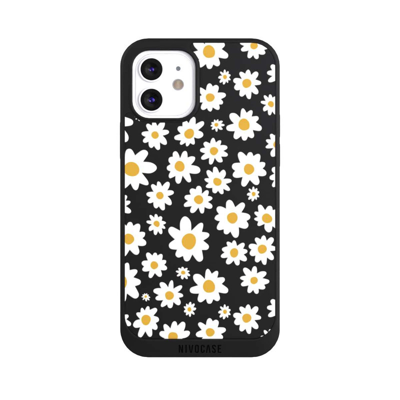 iPhone 12 NIVOpure Daisy Flower Seamless Pattern Transparent