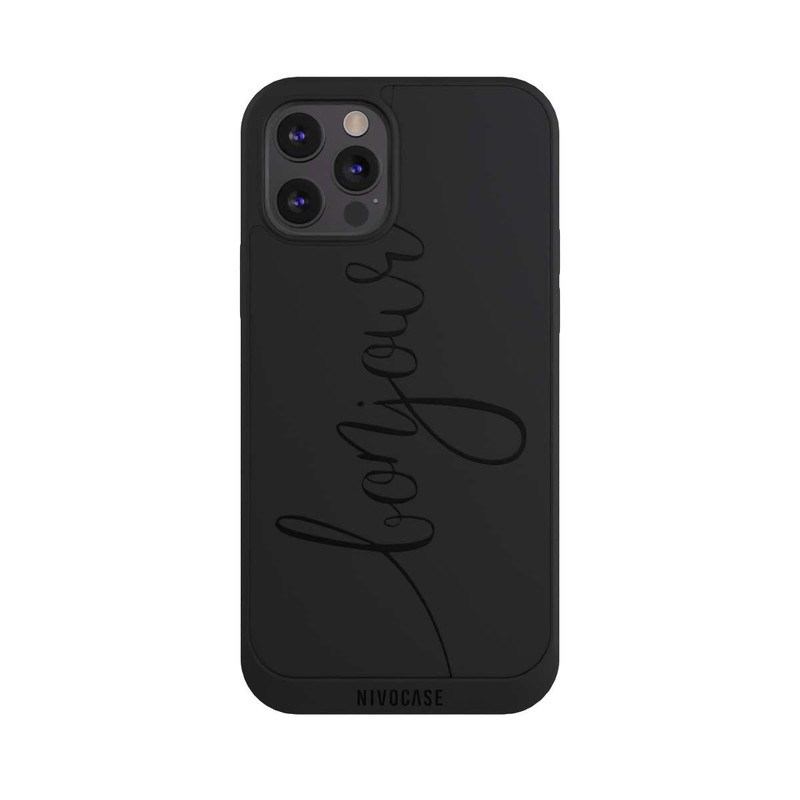 iPhone 12 Pro NIVOpure Bonjour Schwarz ohne Hintergrund