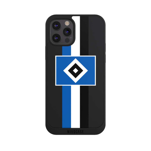 Apple iPhone 12 Pro NIVOpure HSV Streifen - Blau-Weiß-Schwarz - ohne Hintergrund