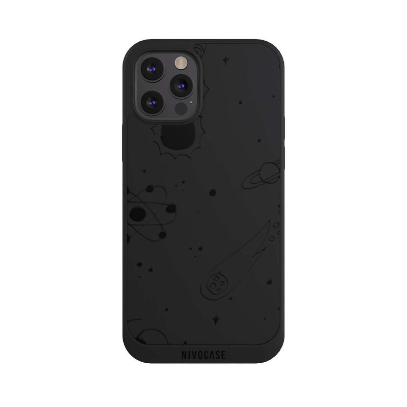 iPhone 12 Pro NIVOpure Galaxie noire sans fond