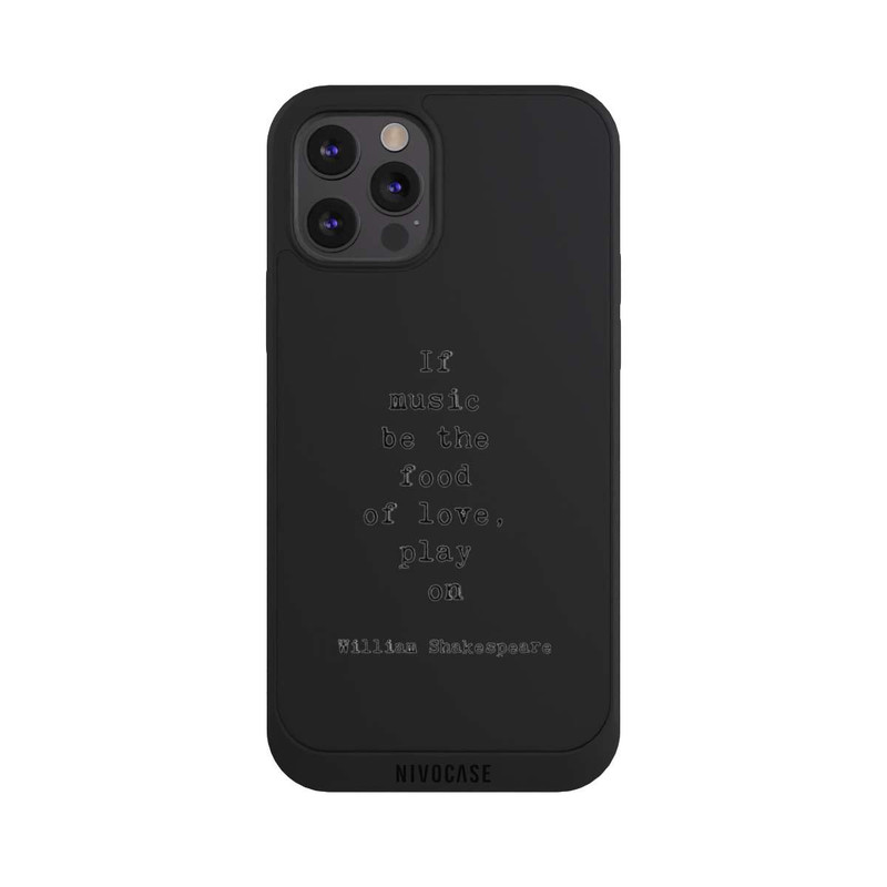 iPhone 12 Pro NIVOpure Shakespeare Music Food Transparent