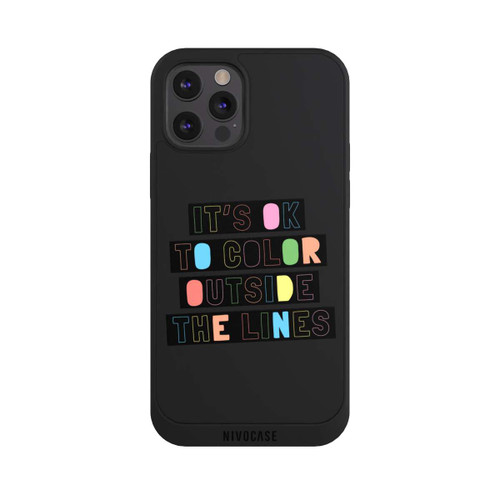 Apple iPhone 12 Pro NIVOpure Color Outside The Line Transparent
