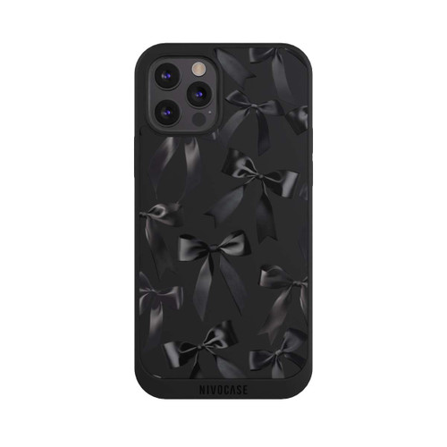 Apple iPhone 12 Pro NIVOpure Schwarze Satinschleifen