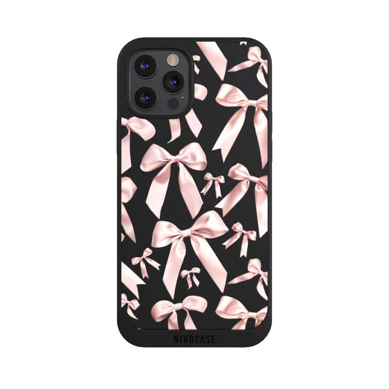 iPhone 12 Pro NIVOpure Rose Satin Bows