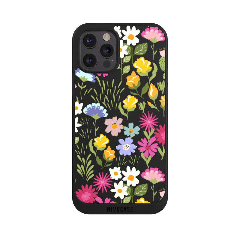 iPhone 12 Pro NIVOpure Bunte Sommerblumen Transparent