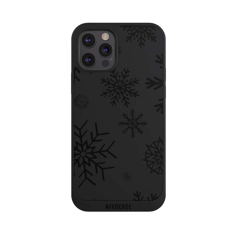 iPhone 12 Pro Max NIVOpure Blue Snowflakes ohne Hintergrund
