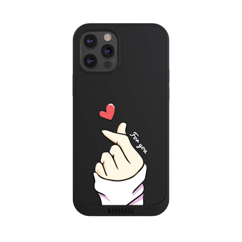 iPhone 12 Pro Max NIVOpure Finger Hearts ohne Hintergrund
