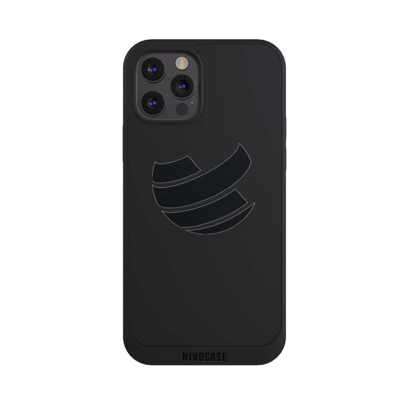 iPhone 12 Pro Max NIVOpure Icon Schwarz Transparent