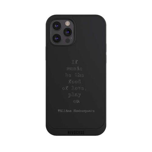 Apple iPhone 12 Pro Max NIVOpure Shakespeare Music Food Transparent