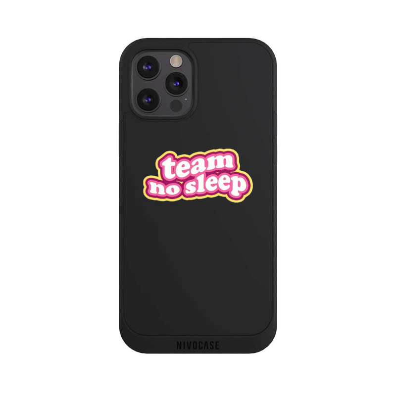 iPhone 12 Pro Max NIVOpure Team No Sleep 70s Transparent