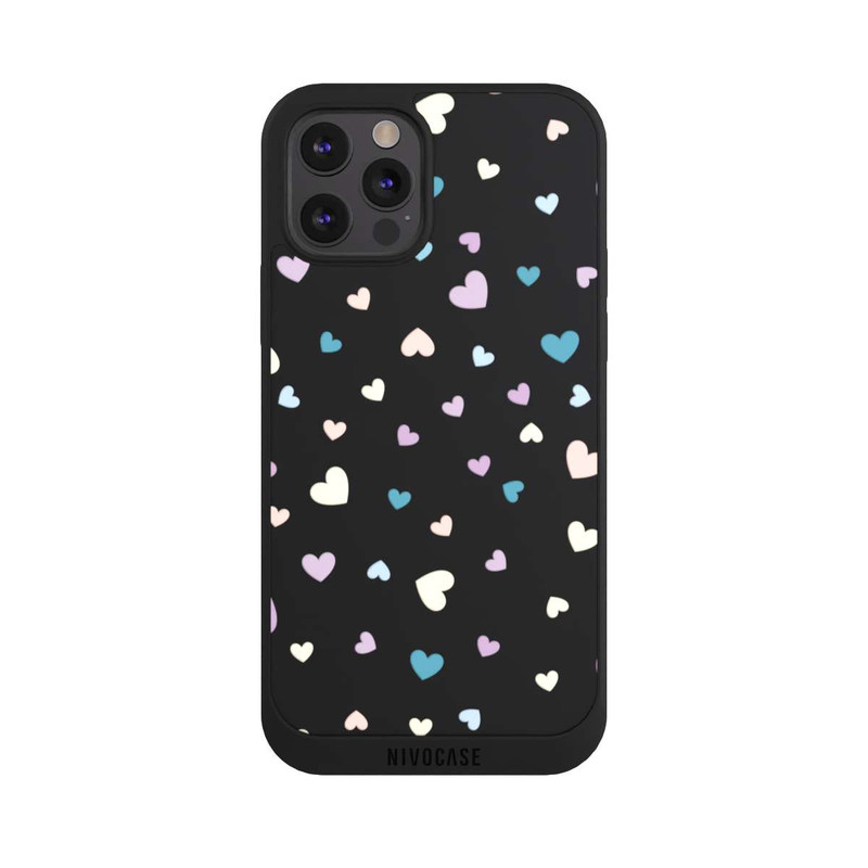 iPhone 12 Pro Max NIVOpure Coeurs pastel