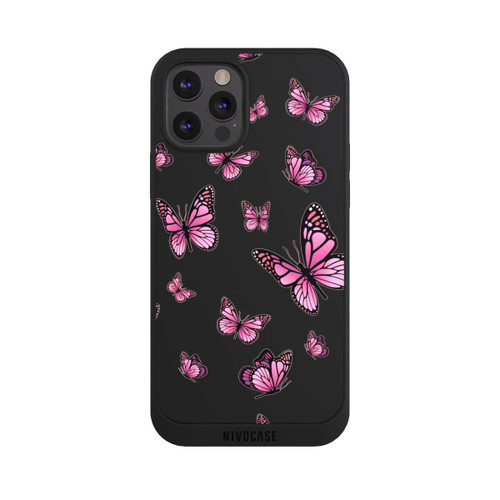 Apple iPhone 12 Pro Max NIVOpure Schmetterlinge pink