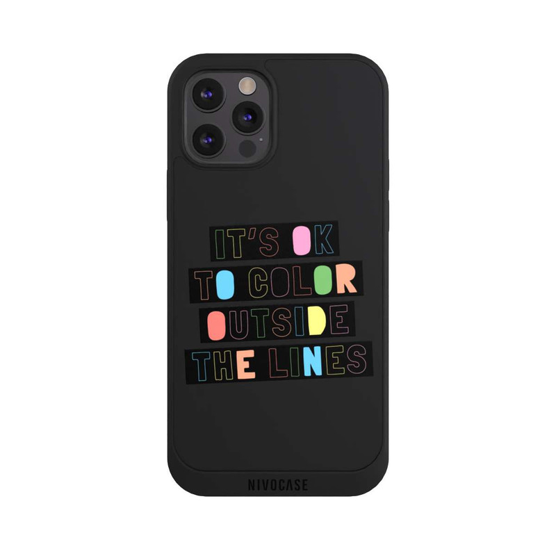 iPhone 12 Pro Max NIVOpure Color Outside The Line Transparent