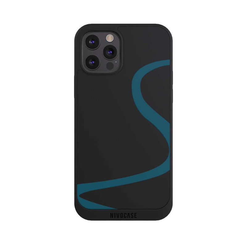 iPhone 12 Pro Max NIVOpure Blue Line Transparent