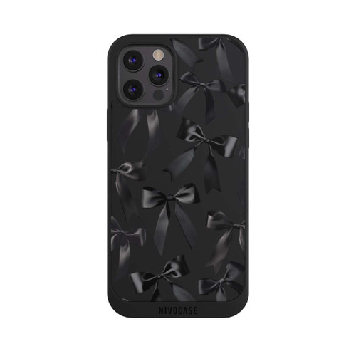 Apple iPhone 12 Pro Max NIVOpure Schwarze Satinschleifen