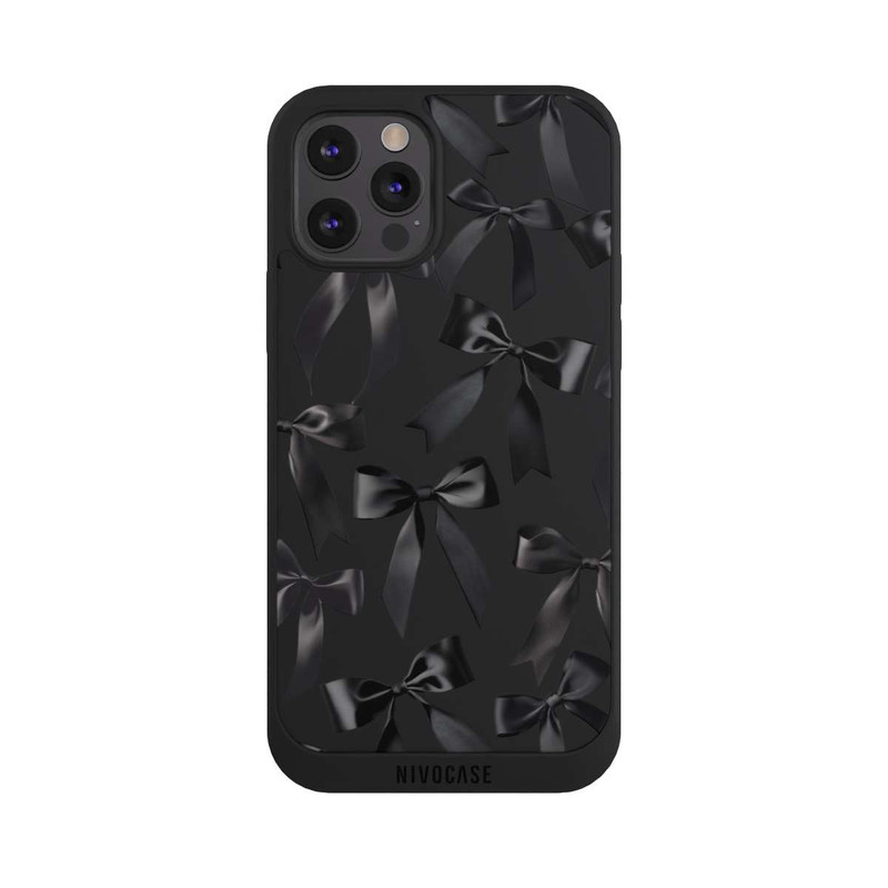 iPhone 12 Pro Max NIVOpure Noeud en Satin Noir