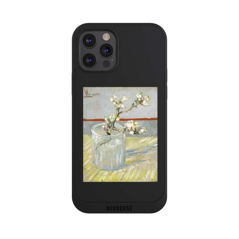 iPhone 12 Pro Max NIVOpure Branche d'amandier en fleurs dans un verre de Vincent van Gogh