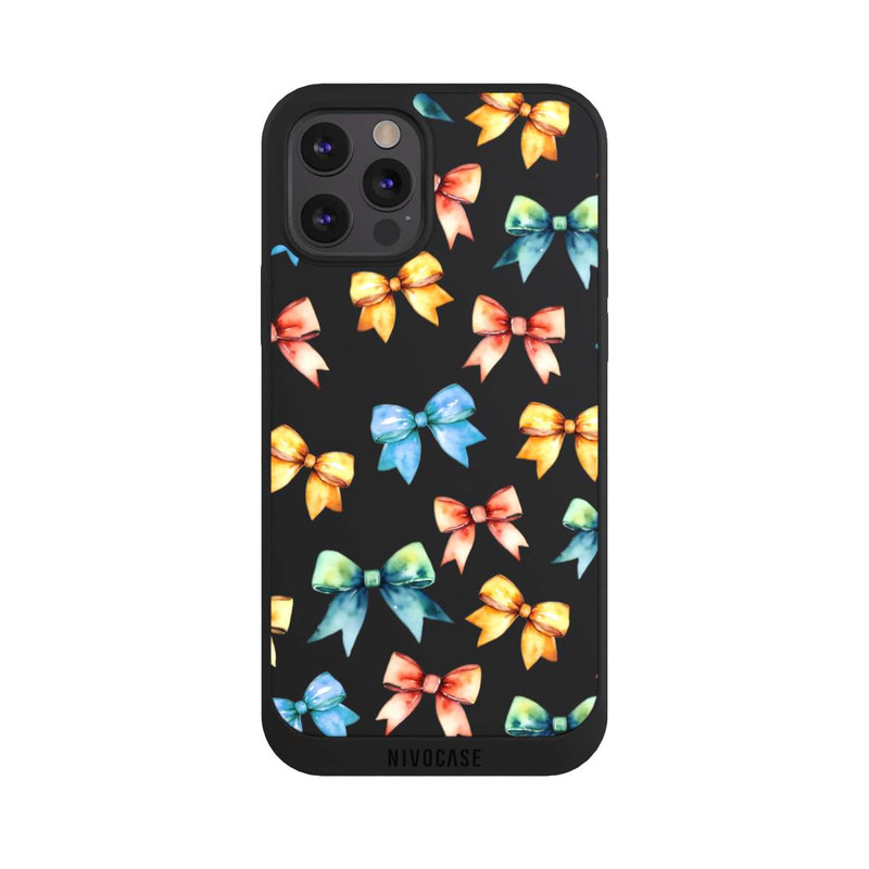iPhone 12 Pro Max NIVOpure Rainbow Bows Transparent