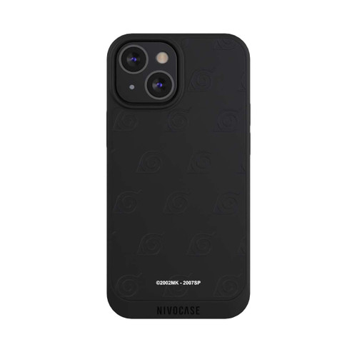 Apple iPhone 13 Mini NIVOpure Black Konoha Pattern Transparant