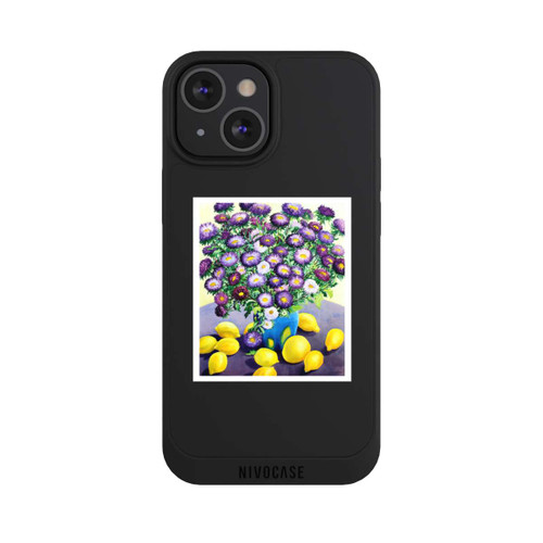 Apple iPhone 13 Mini NIVOpure Purple Asters and Lemons by Christopher Ryland
