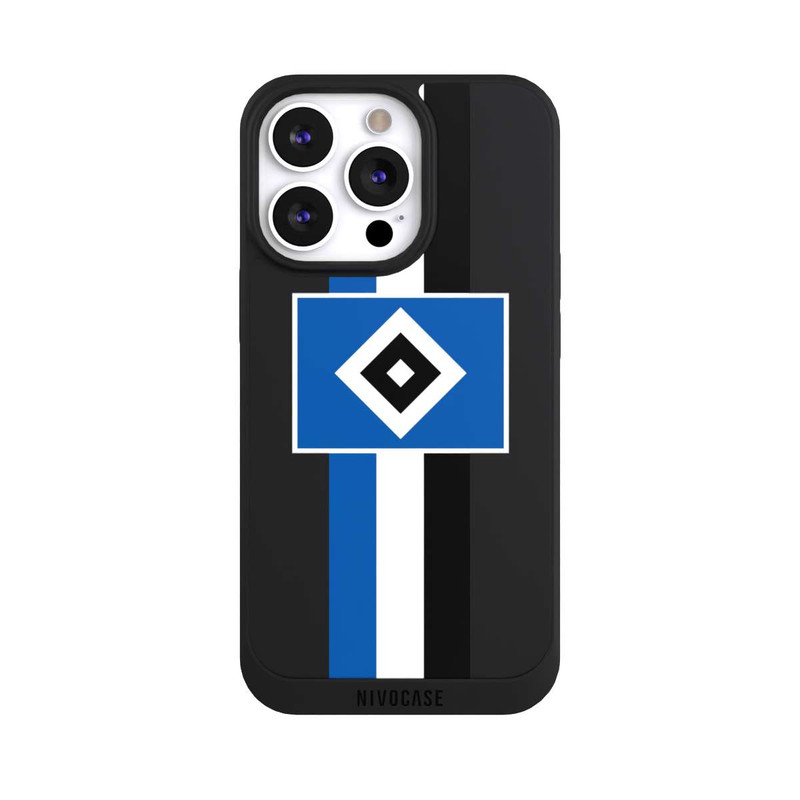 iPhone 13 Pro NIVOpure HSV Streifen - Blau-Weiß-Schwarz - ohne Hintergrund