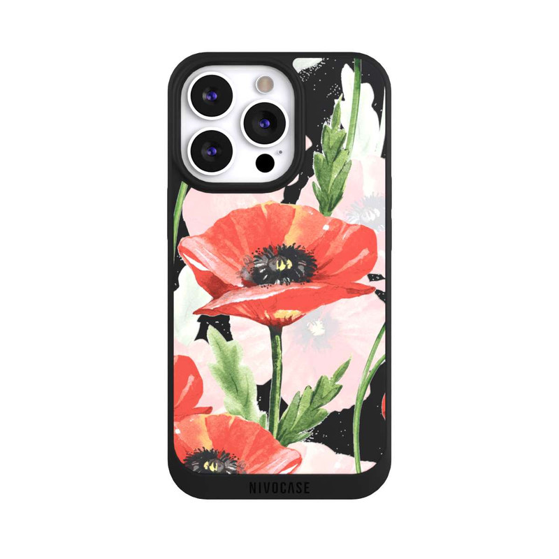 iPhone 13 Pro NIVOpure Prairie de Coquelicots sans Fond 