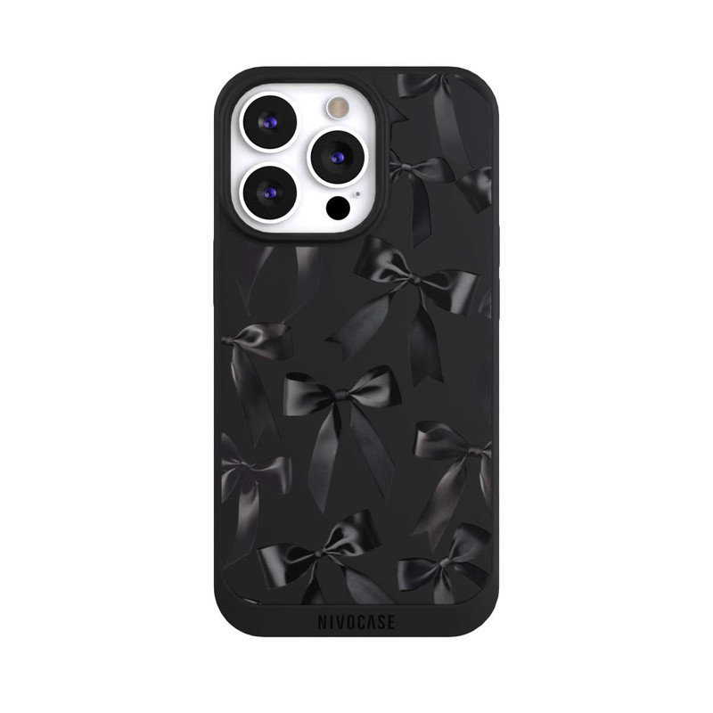 iPhone 13 Pro NIVOpure Schwarze Satinschleifen