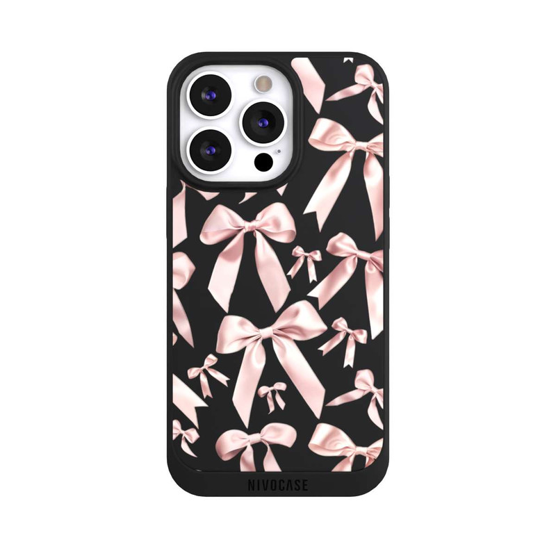 iPhone 13 Pro NIVOpure Rosa Satinschleifen