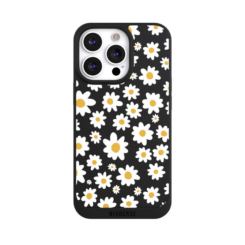 iPhone 13 Pro NIVOpure Daisy Flower Seamless Pattern Transparent