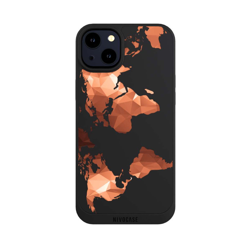 iPhone 14 Plus NIVOpure Worldmap Triangle transparent